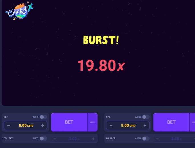 Cricket X Burst CrashGames