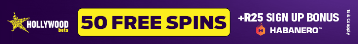 Hollywoodbets 50 free spins + R25 free 728x90 crashgames.co.za