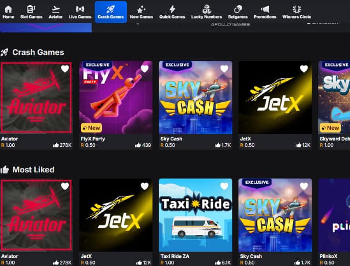 Jackpot City Crash Games Page CrashGames