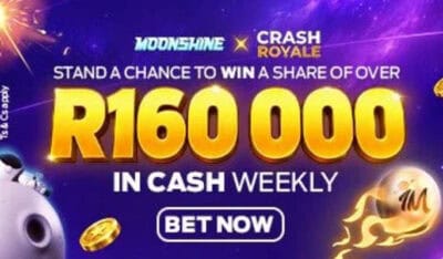 Moonshine Crash Royale Promotion CrashGames.co.za