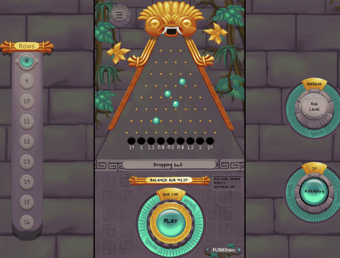 PLINKOinko Gameplay CrashGames