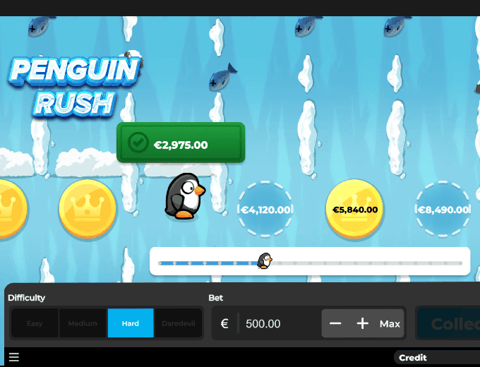 Penguin Rush Collect crashgames.co.za