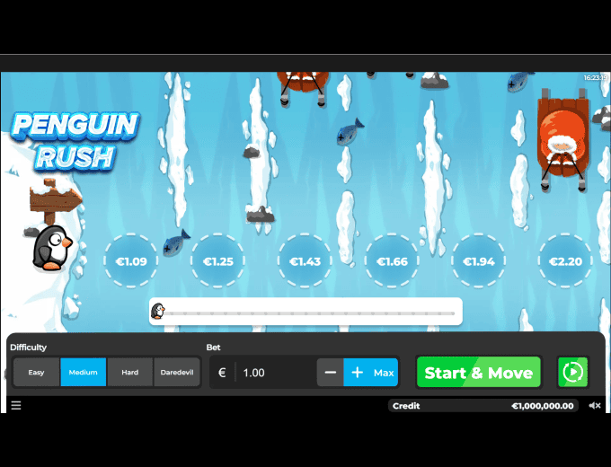 Penguin Rush Ice Crossing crashgames.co.za
