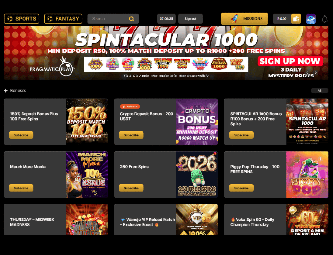 Wanejobets Promotion Page crashgames.co.za