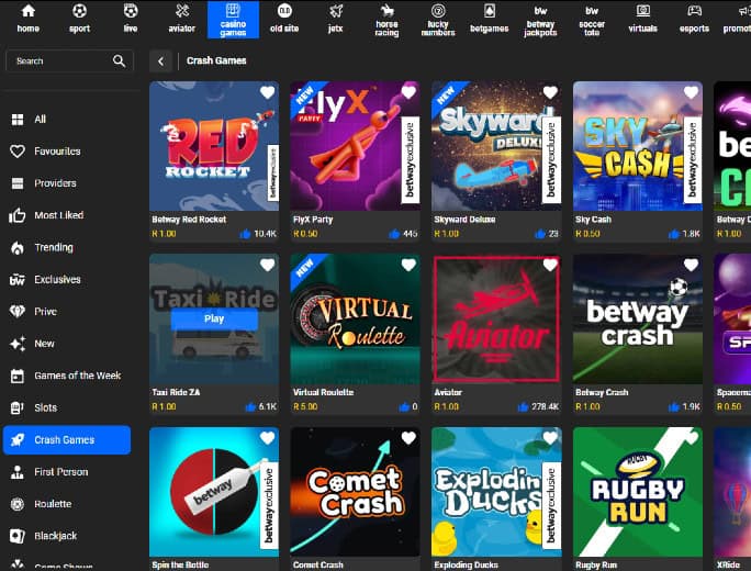 betway Crash Games CrashGames